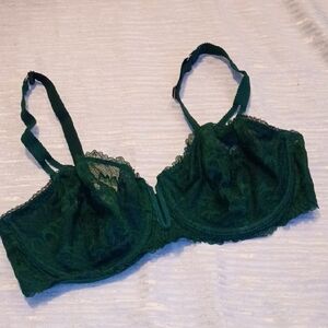 Auden Deep Green Lace Bra